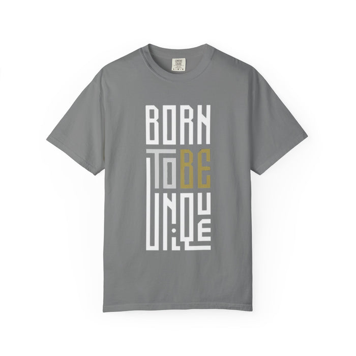 T-Shirt — "Born To Be Untile" Bold Vertical Typography Tee