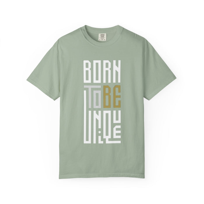 T-Shirt — "Born To Be Untile" Bold Vertical Typography Tee