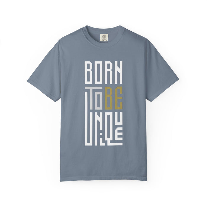 T-Shirt — "Born To Be Untile" Bold Vertical Typography Tee