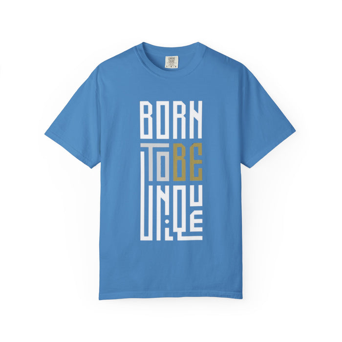 T-Shirt — "Born To Be Untile" Bold Vertical Typography Tee