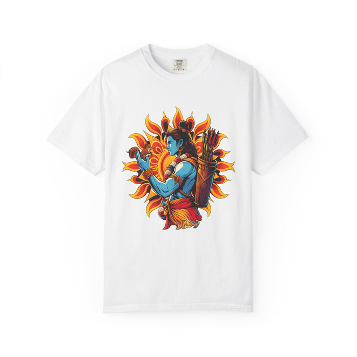 T-Shirt Ram Ji — Mythic Archer Illustration Tee (Sunburst Warrior Graphic)