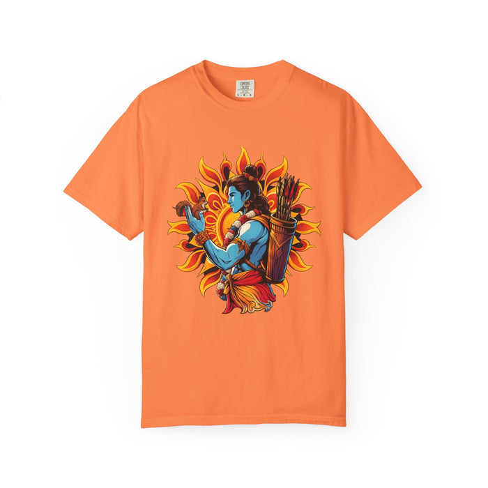 T-Shirt Ram Ji — Mythic Archer Illustration Tee (Sunburst Warrior Graphic)