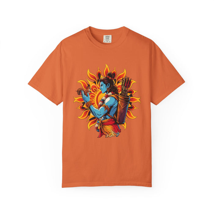 T-Shirt Ram Ji — Mythic Archer Illustration Tee (Sunburst Warrior Graphic)