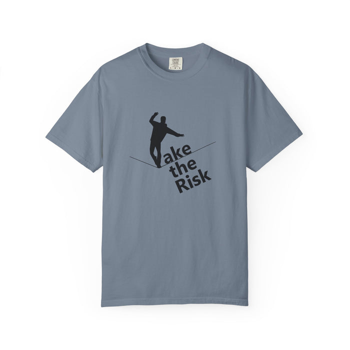 Take the Risk T-Shirt — Tightrope Silhouette Motivational Tee