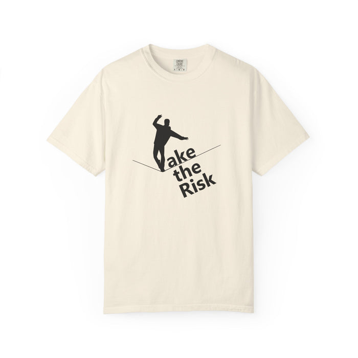 Take the Risk T-Shirt — Tightrope Silhouette Motivational Tee