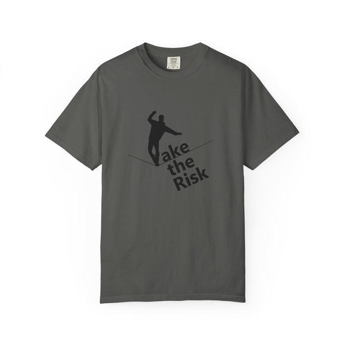 Take the Risk T-Shirt — Tightrope Silhouette Motivational Tee