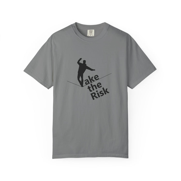 Take the Risk T-Shirt — Tightrope Silhouette Motivational Tee