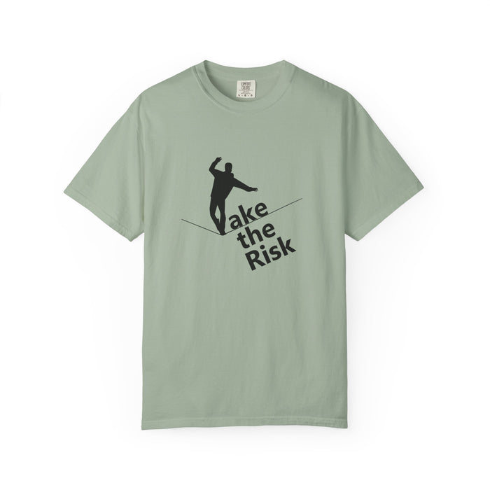 Take the Risk T-Shirt — Tightrope Silhouette Motivational Tee