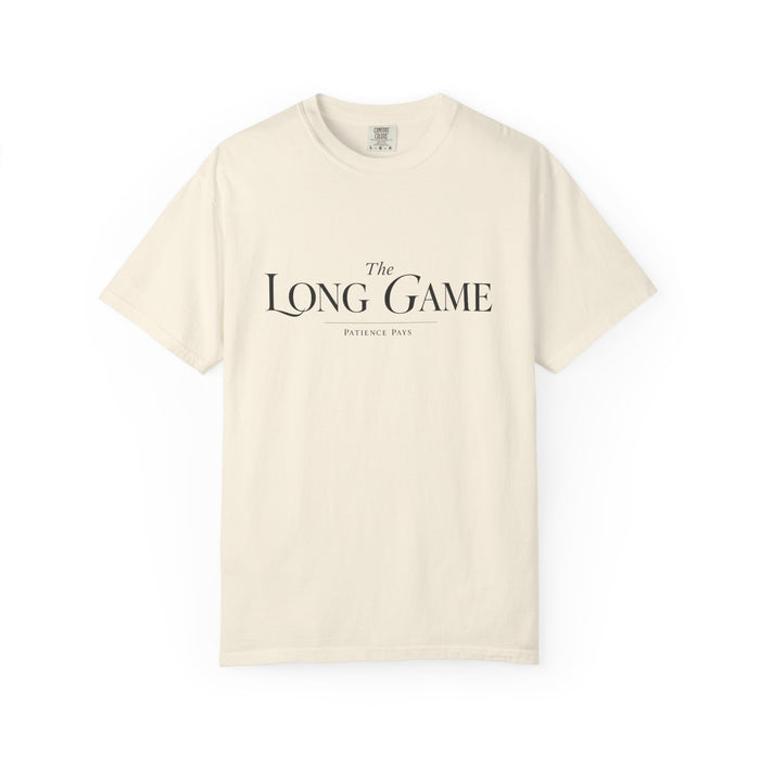 The Long Game T-Shirt — Minimalist Script Tee