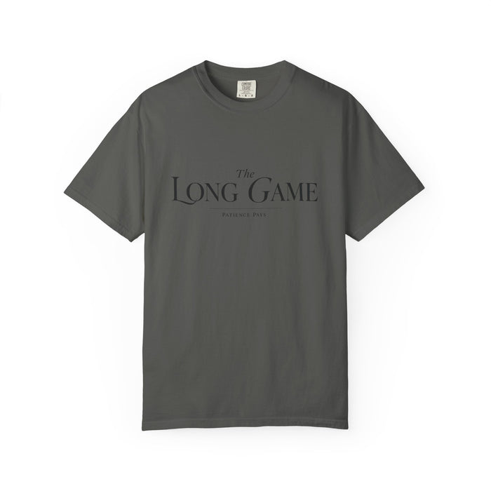 The Long Game T-Shirt — Minimalist Script Tee