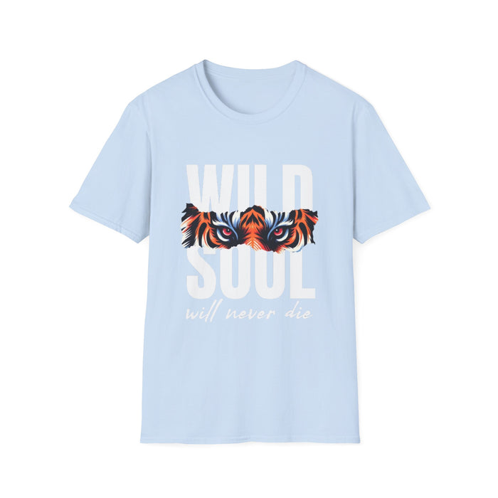 Wild Soul T-Shirt – "Wild Soul Will Never Die" Tiger Eyes Graphic Tee